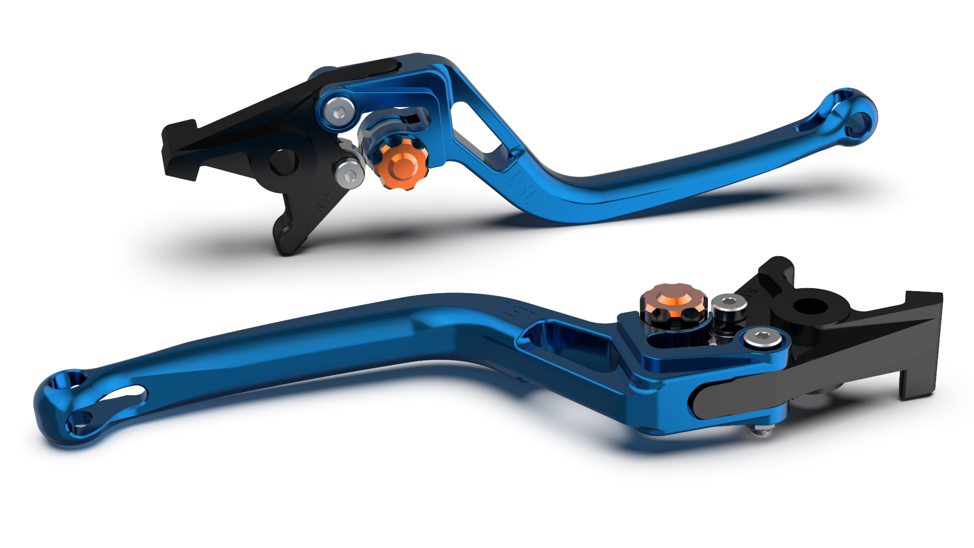 LSL clutch lever BOW L83R, blue/orange