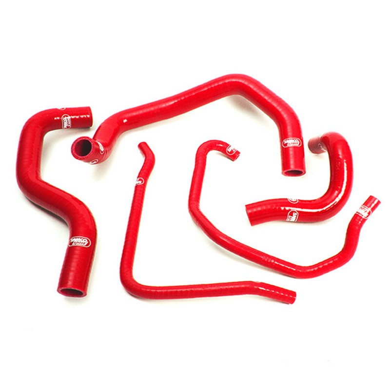 SAMCO SPORT Silicone Hose Kit red for Kawasaki ZX6R ZX6RR Model Year 2003-2004
