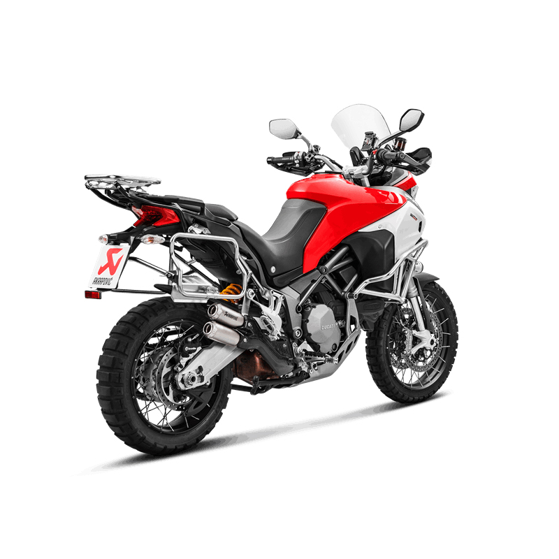 Akrapovic Slip-On Line (Titanium) Exhaust for Ducati Multistrada 1200 Enduro 2017-2018, Multistrada 1260 Enduro 2019-2020, Multistrada 950/950S 2017-2020