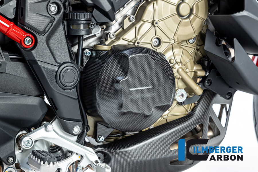 Ilmberger Carbon clutch cover cover, matt, Ducati Multistrada V4 Pike's Peak 2022-, Diavel V4 2023-