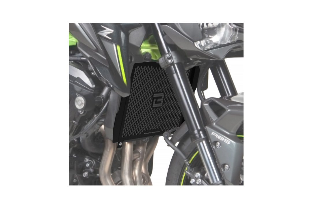 Barracuda radiator shieldz, black aluminium, for Kawasaki Z900 from model year 2017-