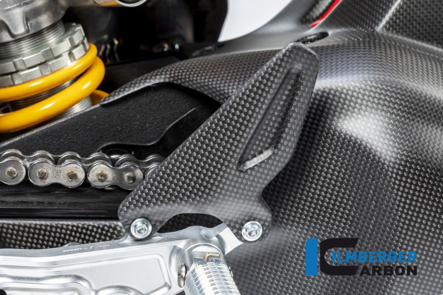 Ilmberger Carbon matt heel guard left side L/S for Ducati Panigale V4 / V4S / V2 and Streetfighter V4 / V2