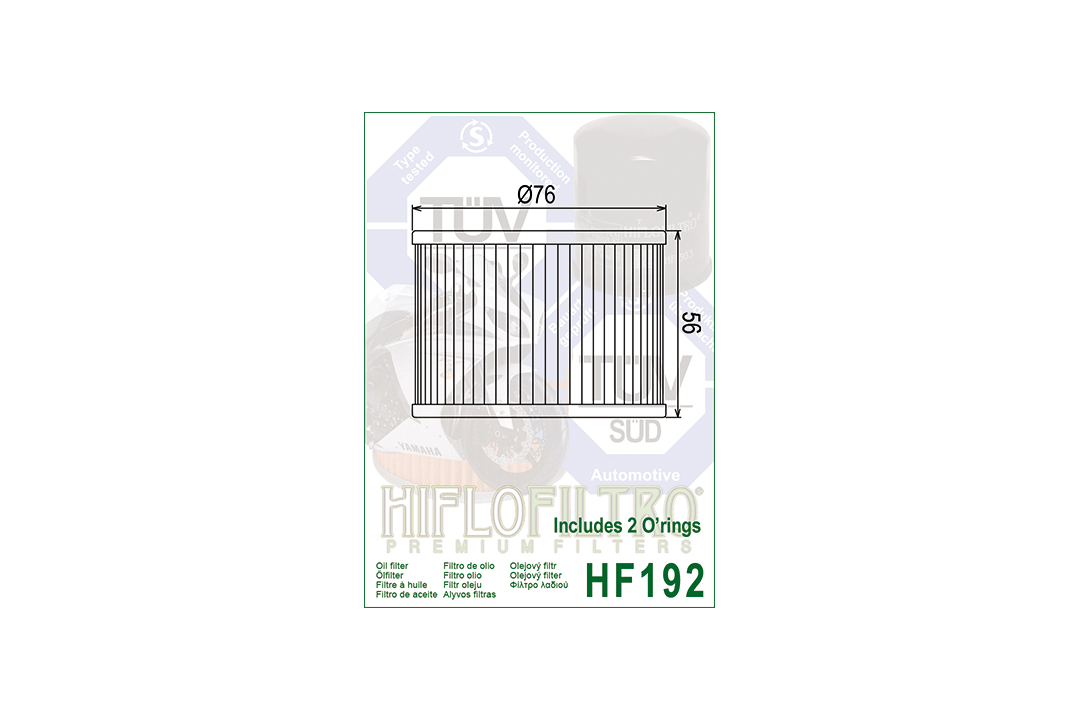HIFLO oil filter HF192 for various Triumph models