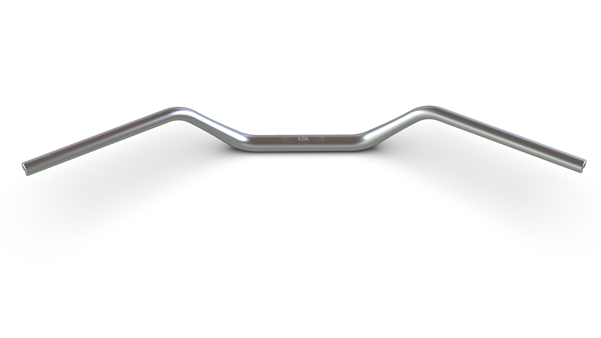 LSL X-Bar Aluminium handlebar Flat Track X14, 1 1/8 inch, silver bead-blasted