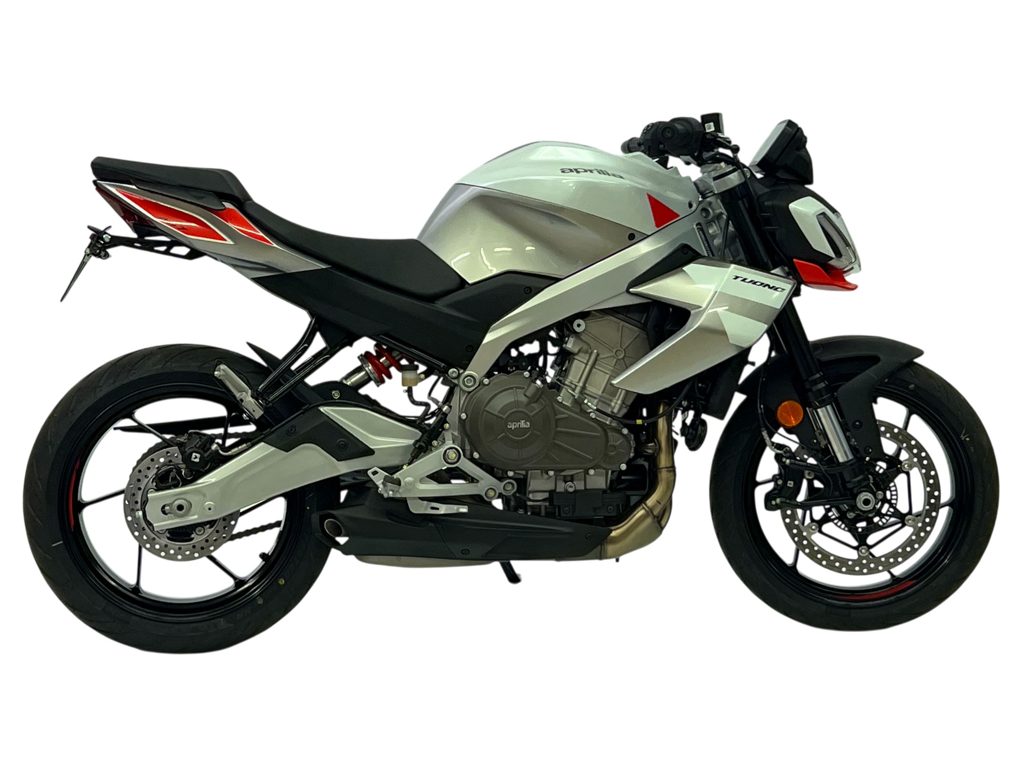 alpha Technik Number Plate Holder for Aprilia RS 457 / Tuono 457, Type XE, Model Year 2024 onwards.