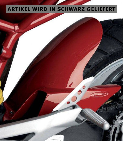 Barracuda black mudguard for Ducati Multistrada 1000 2004-2007