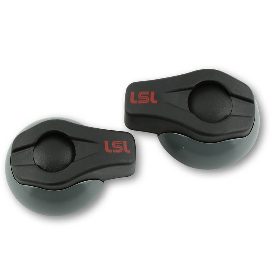 LSL Crash Pad Classic Heads, grey, pair