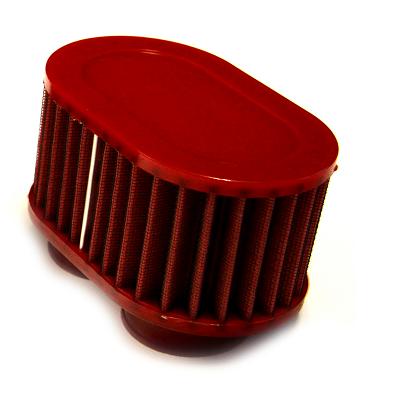 BMC Conical Sport Air Filter, 47 mm Diameter, 76 mm Length, Plastic Cap