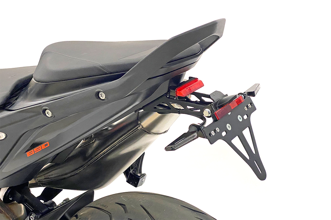 alpha Technik Licence Plate Holder for KTM 790 Duke, Model Year 2018 - 2020, and 890 Duke, Model Year 2021-, Type KTM 790 Duke