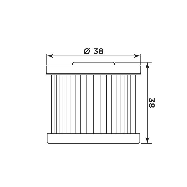 MIW oil filter DA16001 for Daelim VS125 / Daelim VC125 / LML Star 125 / 150