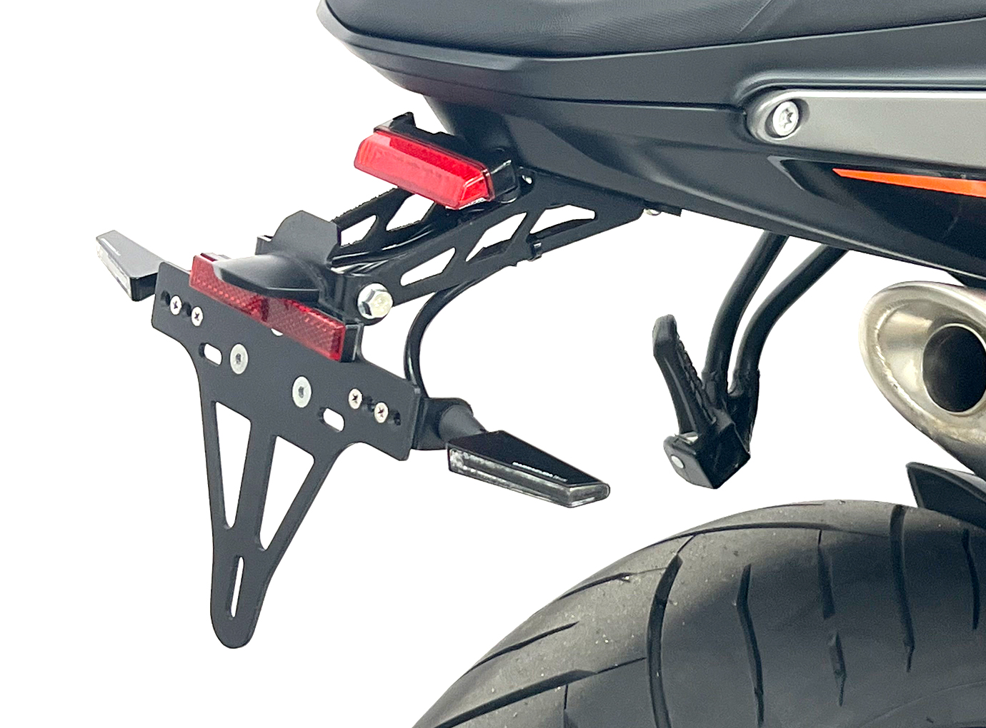 alpha Technik Licence Plate Holder for KTM 790 Duke, Model Year 2018 - 2020, and 890 Duke, Model Year 2021-, Type KTM 790 Duke
