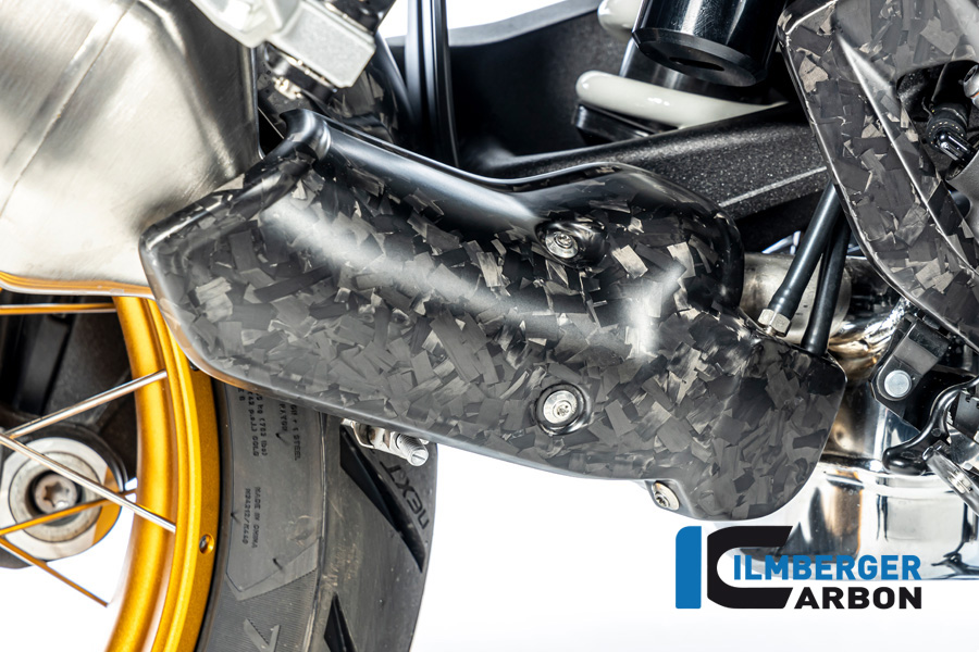 Ilmberger Carbon Lower Exhaust Heat Shield, Black Diamond Carbon, Matt, BMW R1300GS 2023-