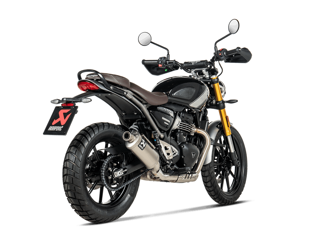 Akrapovic Slip-On Line (Titanium) Exhaust for Triumph Scrambler 400 X, 2023-2024