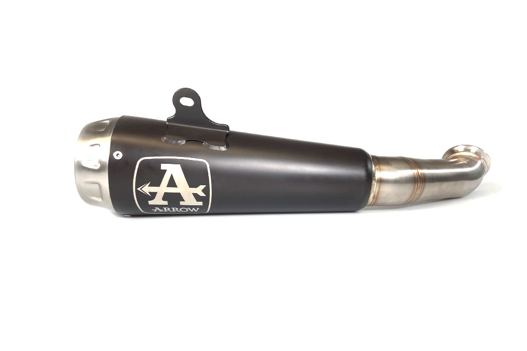 ARROW DARK PRO-RACE Exhaust for KTM 125RC / 390RC / 125 DUKE / 390 DUKE 2017-2020, black stainless steel