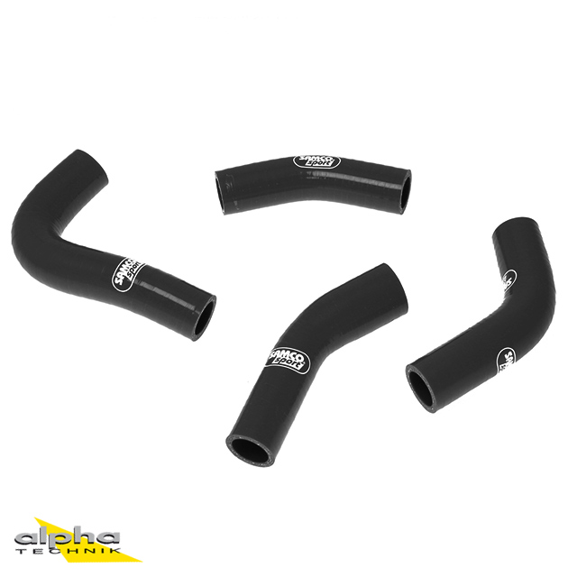 SAMCO SPORT Silicone Hose Kit black for Yamaha RD350LC Model Year 1983-1995