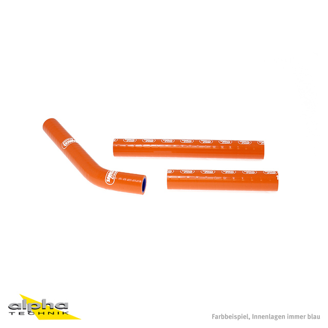 SAMCO SPORT Silicone Hose Kit Orange for KTM 125 SX 144 SX Model Year 2007-2010