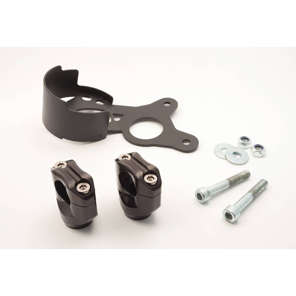 LSL Handlebar Clamp Kit 28.6 mm, for Yamaha XSR700, 2016-, black