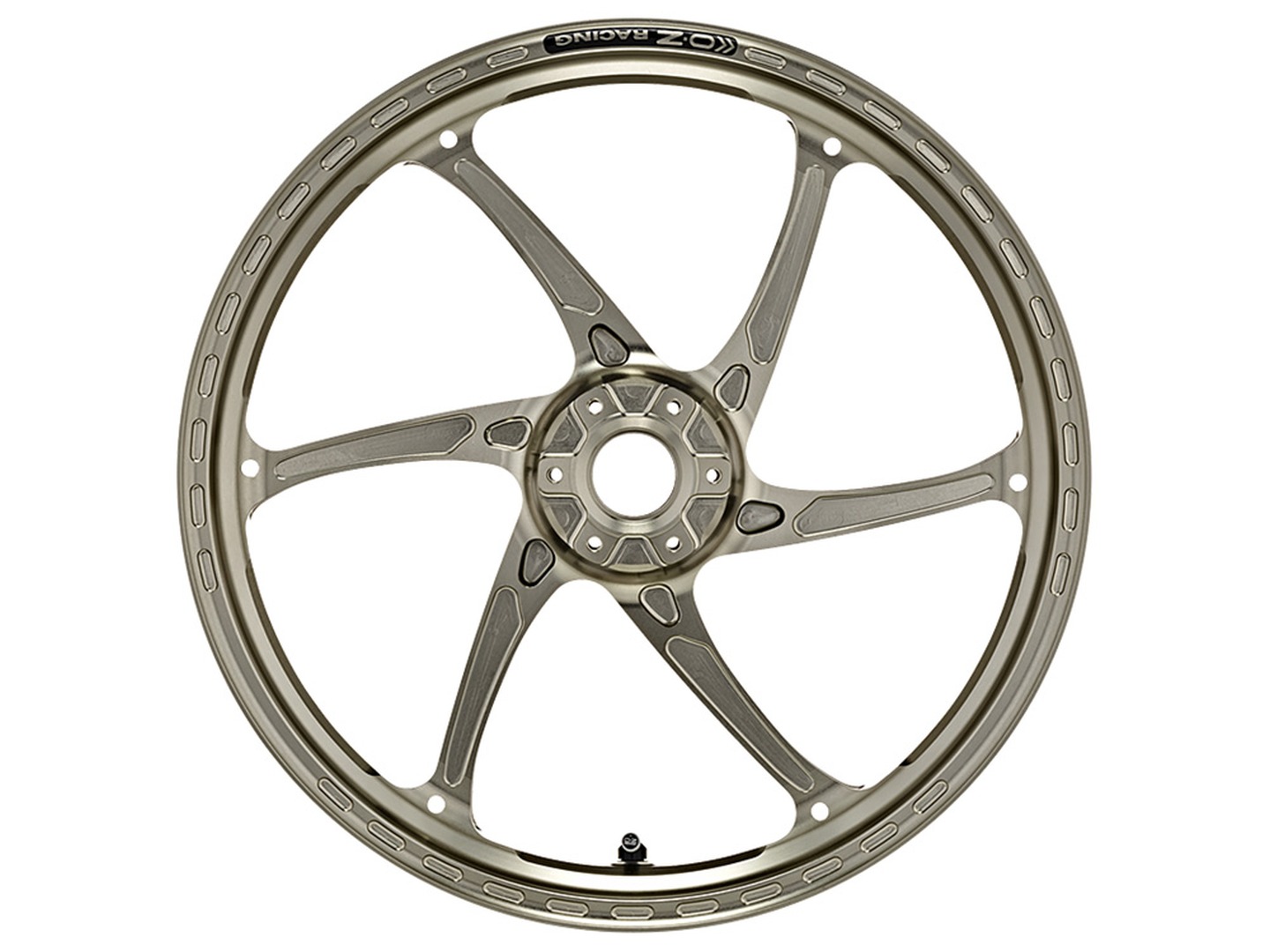 OZ Gass RS-A Aluminium forged wheel in titanium finish for Suzuki GSX-S1000, 2019-2022