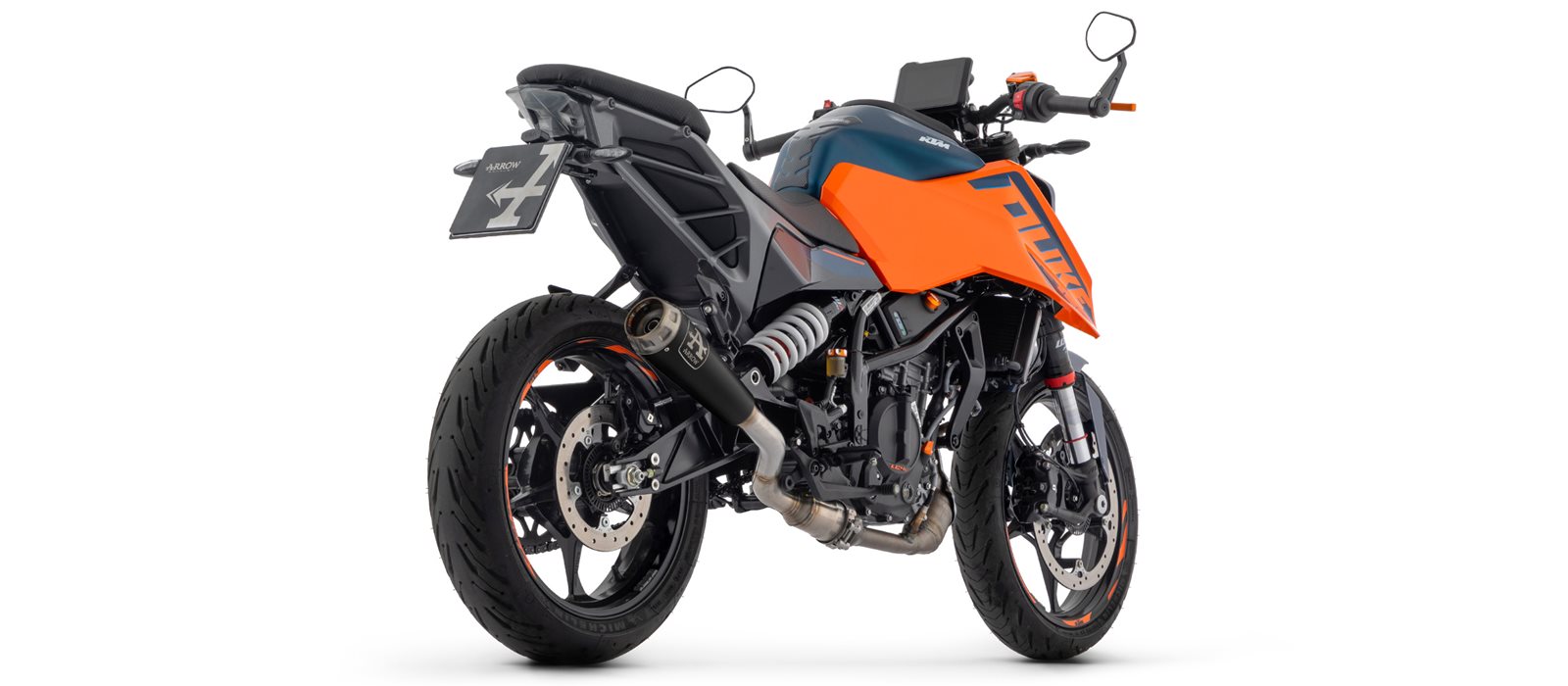 ARROW PRO RACE DARK NiChrome Black Exhaust for KTM DUKE 125, DUKE 390 Model Year 2024-