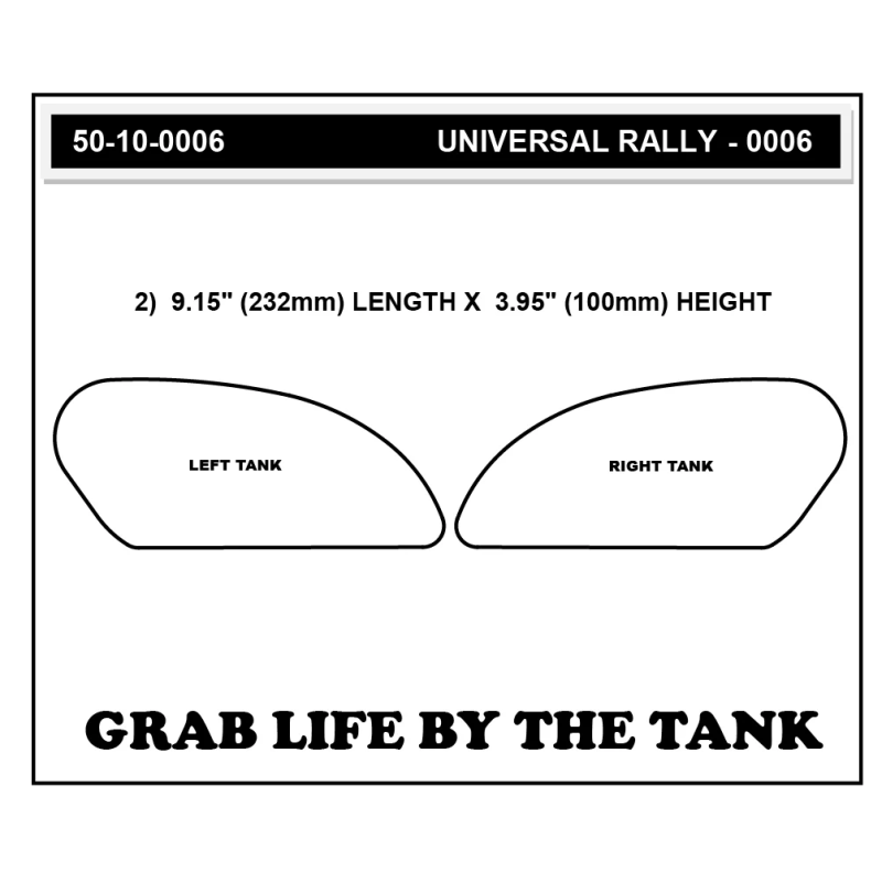 Stomp Grip Tank Pad, Super Vulcano klar