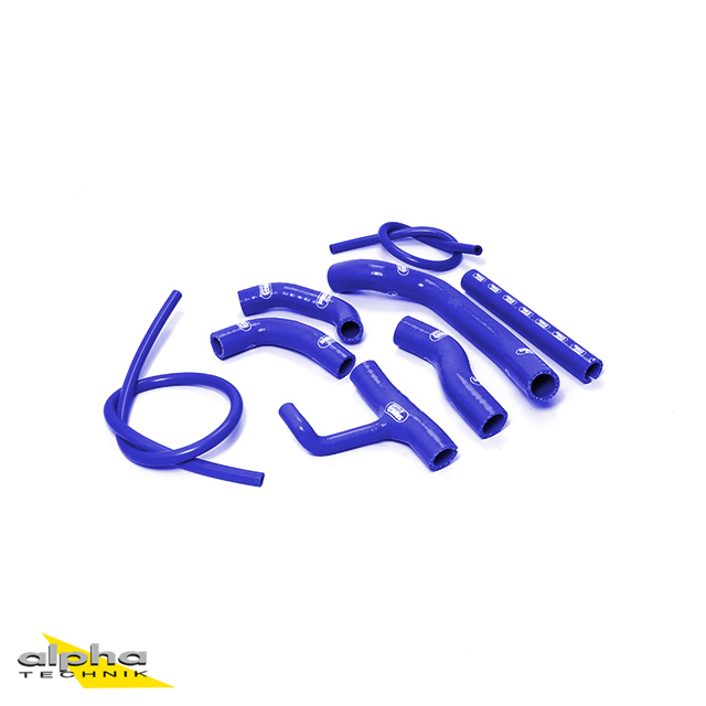 SAMCO SPORT Silicone Hose Kit, blue, for Ducati Hypermotard 821 SP Hyperstrada model year 2013-2015