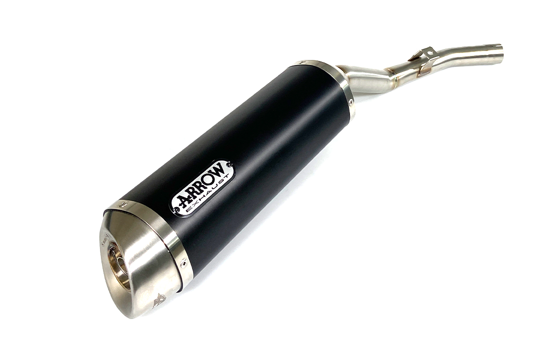 ARROW DARK THUNDER exhaust for Yamaha WR125X / WR125R 2009-2016, black aluminium