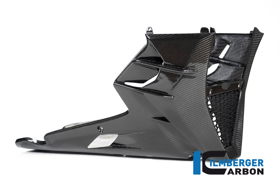 Ilmberger Carbon Belly Pan, complete long gloss version, for Aprilia Tuono V4 2021-