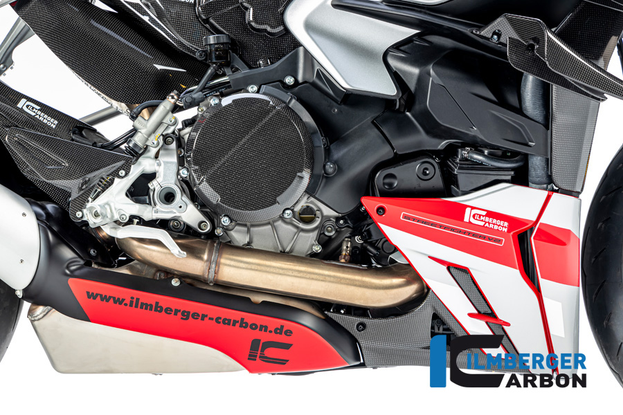 Ilmberger Carbon clutch cover cover, glossy, Ducati Streetfighter V2, 2022-