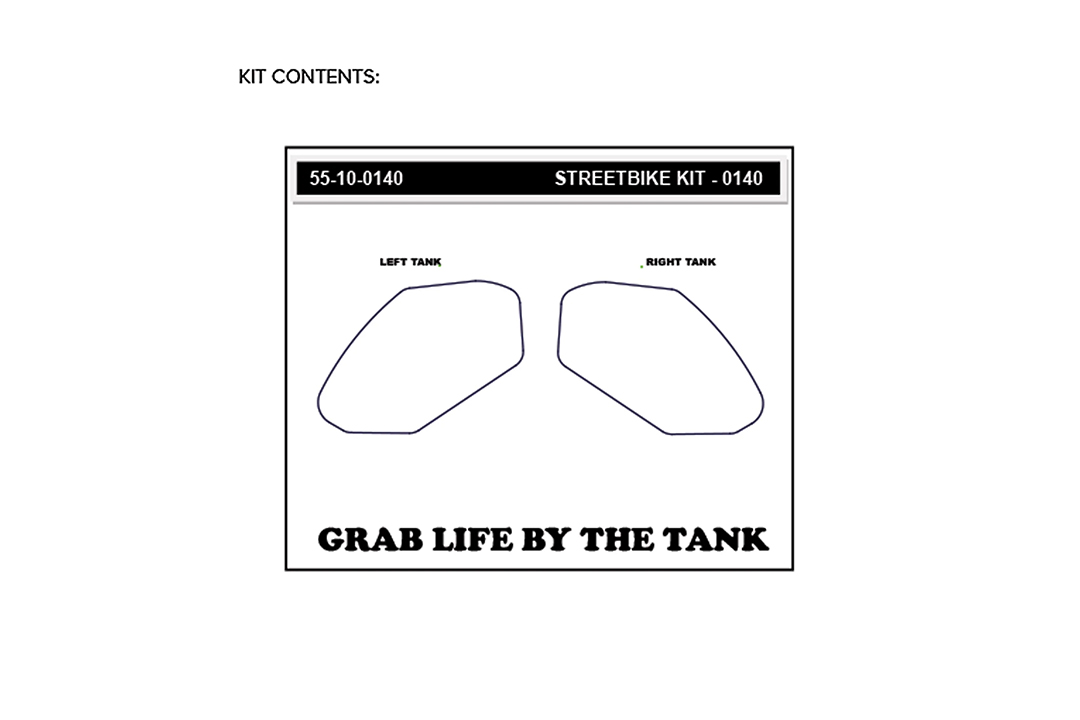 Stompgrip clear, Icon, for Kawasaki, Ninja 650, Z650, 2017-2025, Z400, 2019-2025