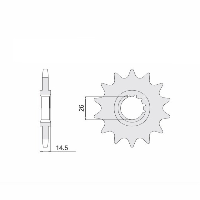 Front Sprocket, 15 Teeth, 525 Pitch