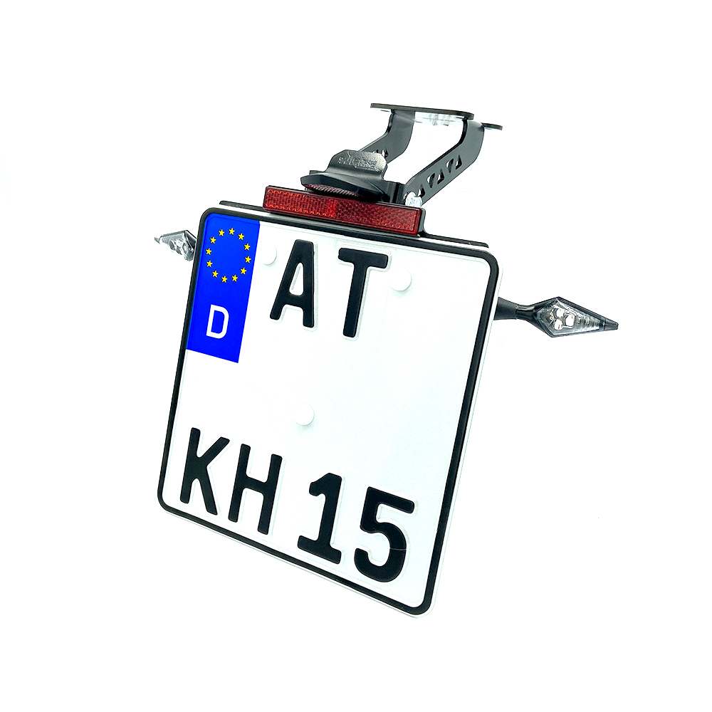 alpha Technik Number Plate Holder for Yamaha YZF-R125 / R125 / YZF125-A, from model year 2021 onwards