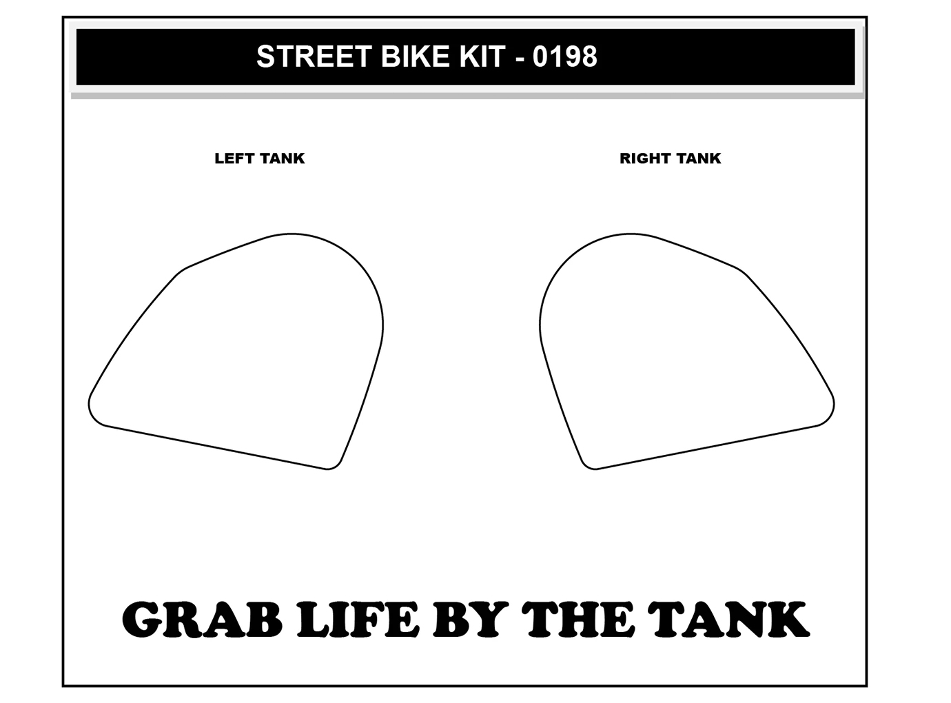 Stompgrip fuel tank Pad black, Icon, Streetbike fuel tank Kit - fuel tank Sides, for Ducati DesertX model year 2022-2023