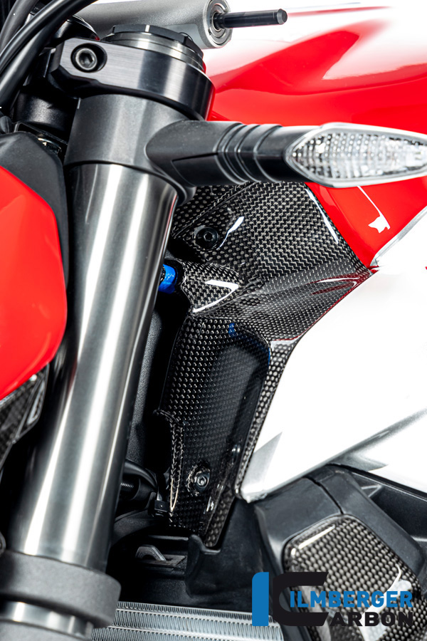 Ilmberger Carbon Air Duct Cover left side L/S, Gloss, Ducati Streetfighter V2, 2022-