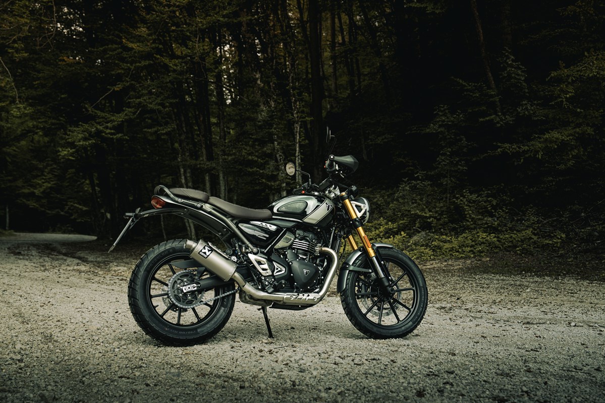 Akrapovic Slip-On Line (Titanium) Exhaust for Triumph Scrambler 400 X, 2023-2024