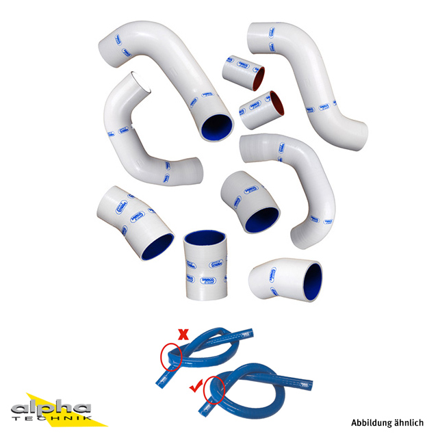 SAMCO SPORT Xtraflex Silicone Hose, White, 11 mm Inner Diameter