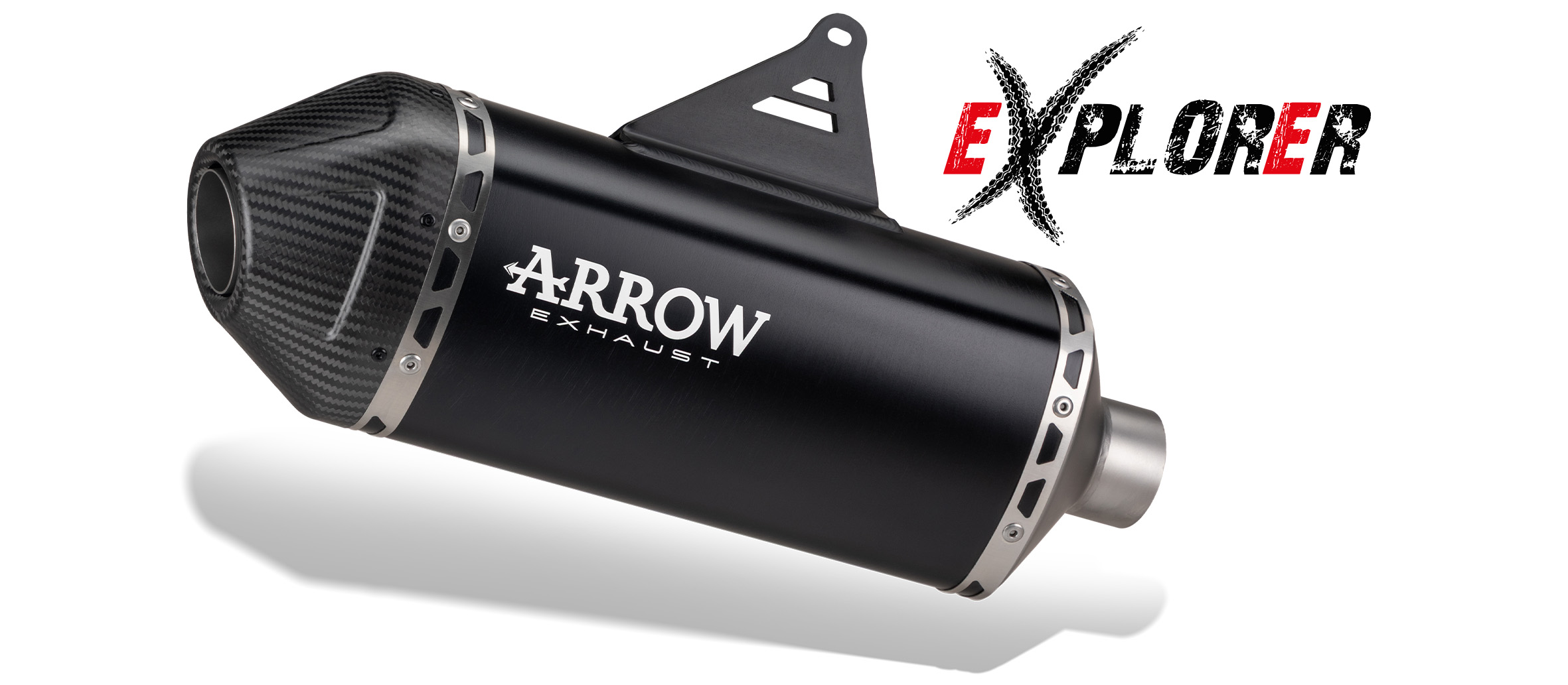 ARROW EXPLORER Titanium Exhaust with Carbon End Cap for Yamaha Tenere 700, 2019-