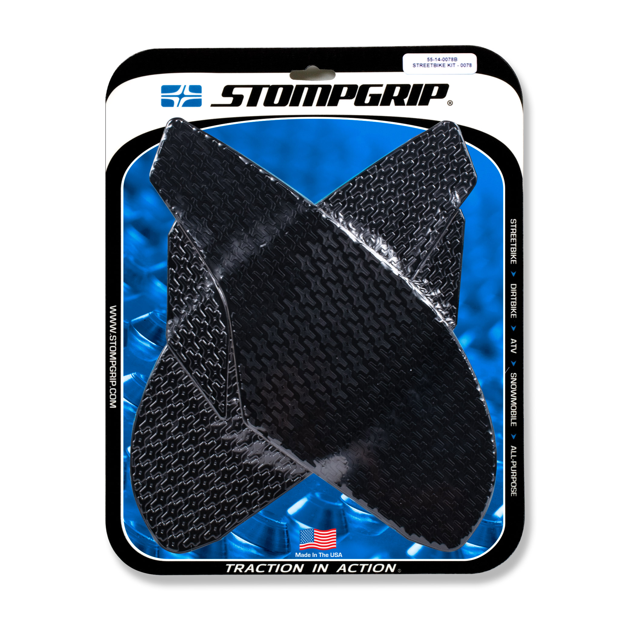 Stompgrip Traction Pads black, for various Triumph models