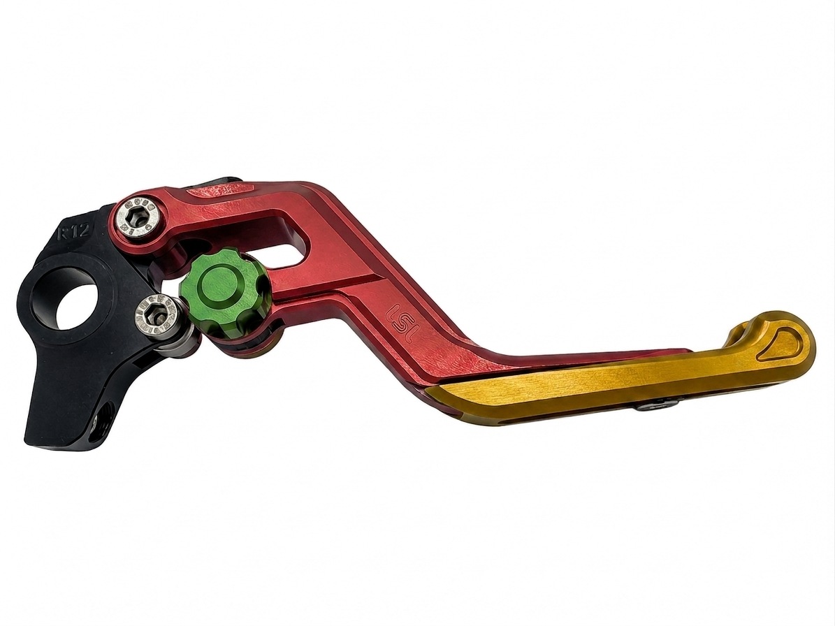LSL ERGONIA Brake Lever R13 Red/Green/Gold