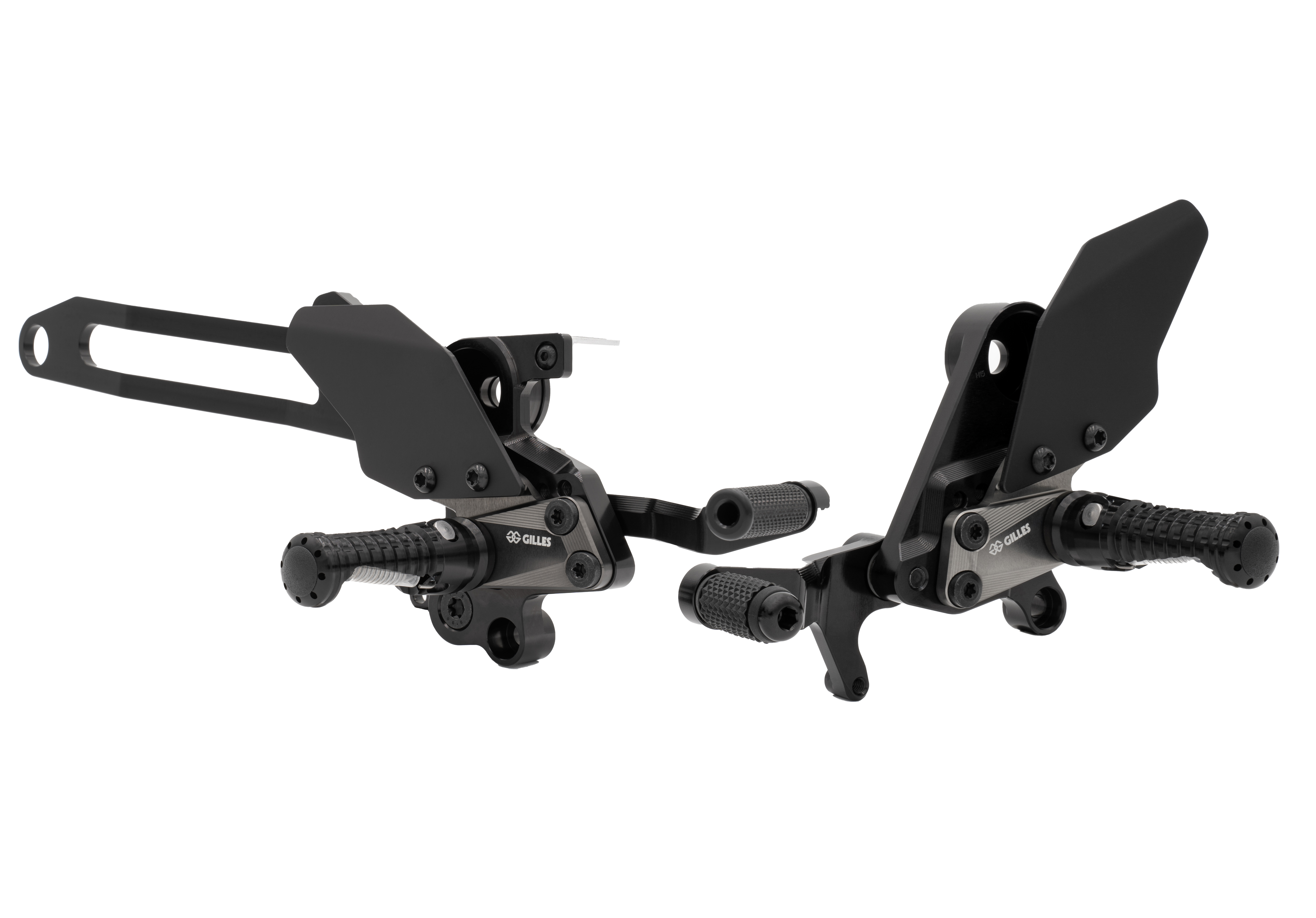 GILLES AS31GT3 footrest rearset, black, for Honda MSX125 Grom 2022-