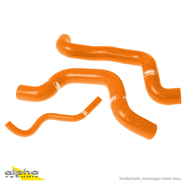 SAMCO SPORT Silicone Hose Kit Orange for Suzuki SV650 Model Year 2003-2014