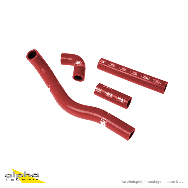 SAMCO SPORT Red Silicone Hose Kit for Kawasaki KX500 Model Year 1983-2004