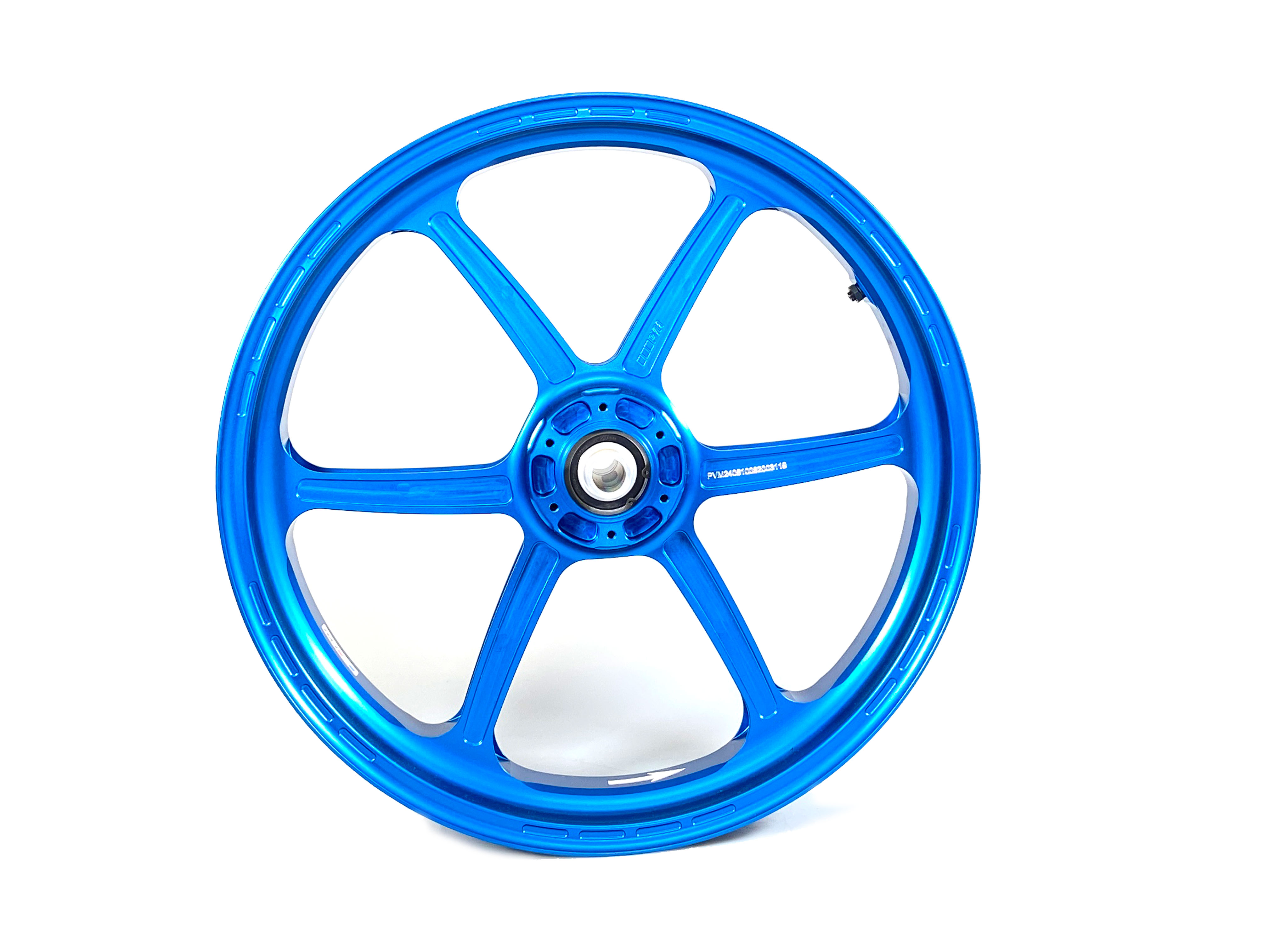 PVM 3V Conversion Kit 17-inch Aluminium Forged Wheels matt blue for Honda Africa Twin CRF1100 from 2020 onwards