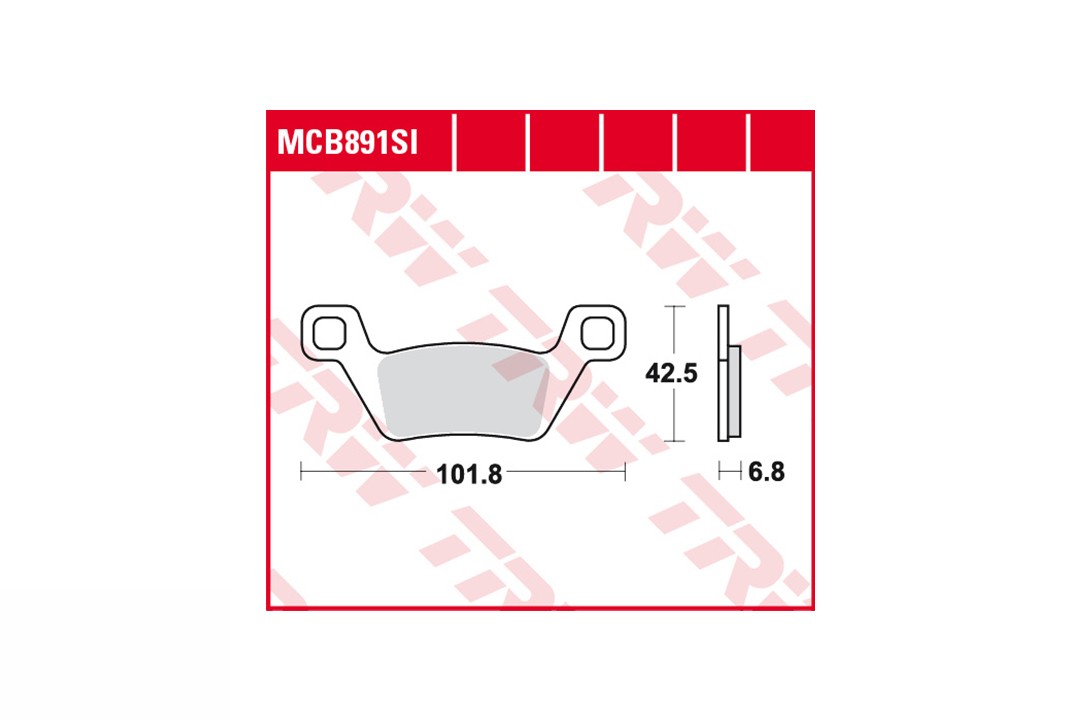 TRW brake pad set Sintered Off-road MCB891SI