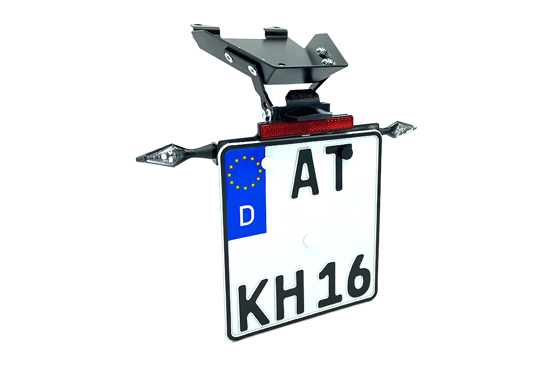 alpha Technik Licence Plate Holder for Aprilia Tuareg 660, Type XB / XC / XL / XM, from model year 2022-