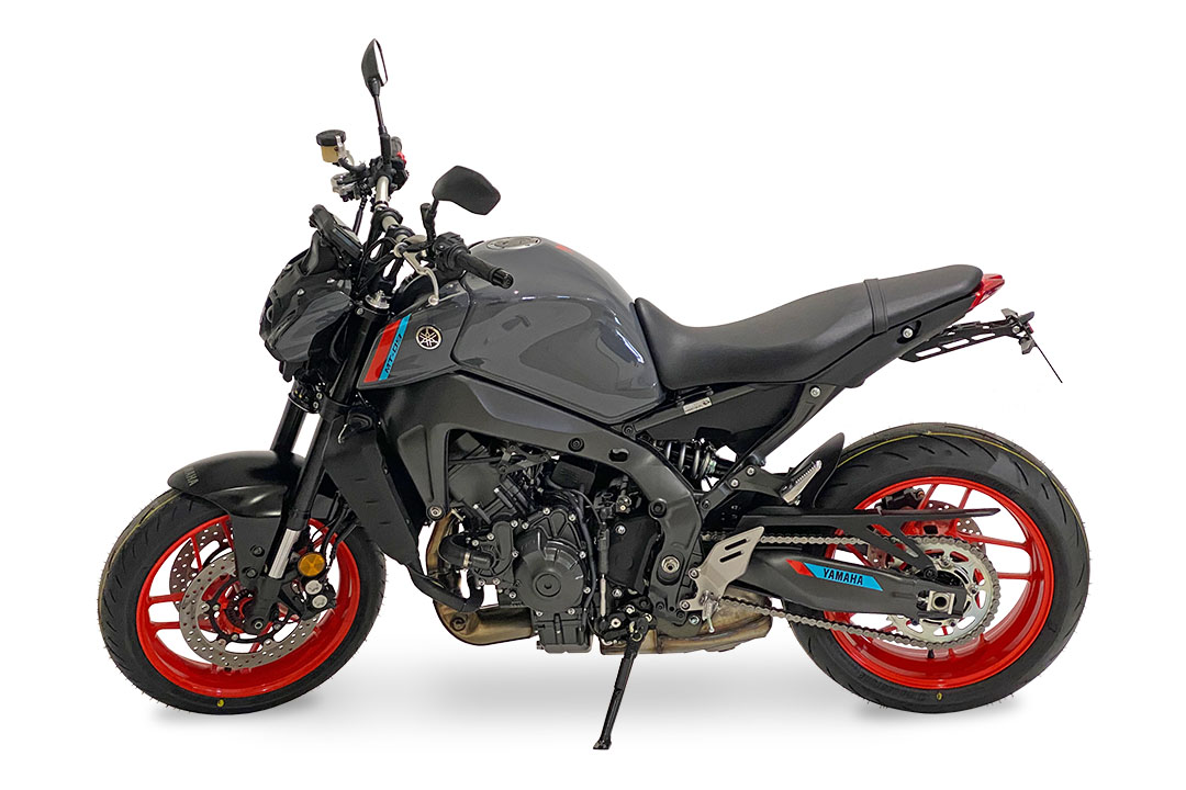 alpha Technik Licence Plate Holder for Yamaha MT-09 / MT-09 SP, Type RN69 / RN82 / RN83, from Model Year 2021-