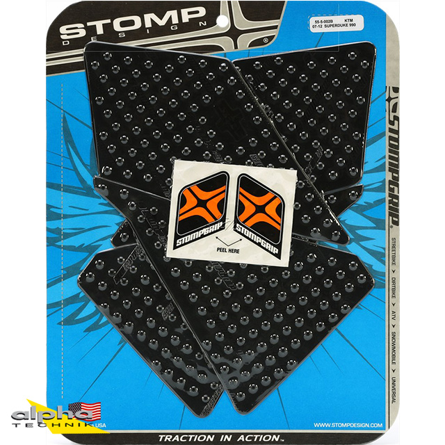 Stompgrip black, Volcano, for KTM 990 Super Duke, 2007-2013