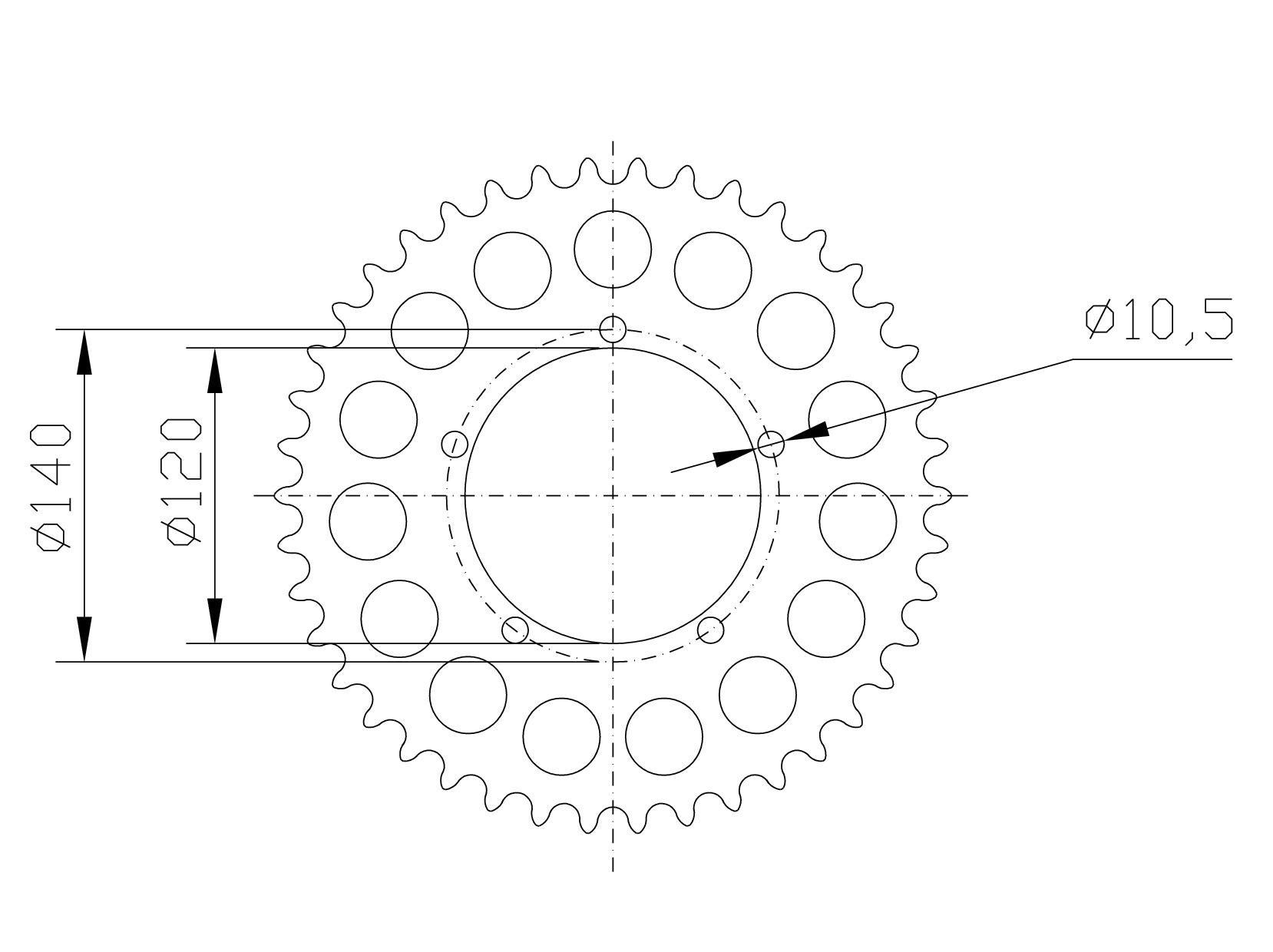 rear sprocket Aluminium, SUZ/Triumph Z-41