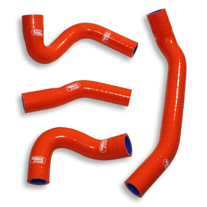 SAMCO SPORT Silicone Hose Kit Orange for KTM 250 Duke 2017-2024, 390 Duke 2017-2023