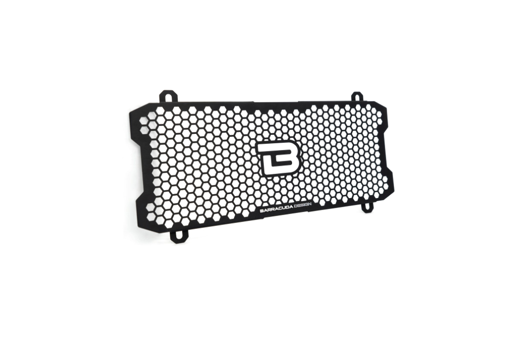 Barracuda radiator shield guard, black aluminium, for Kawasaki Z650 from model year 2017-