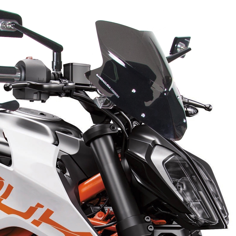 Barracuda Aerosport Plexiglass Windscreen for KTM 125 Duke 2017 - 2019, KTM 390 Duke 2017 - 2018